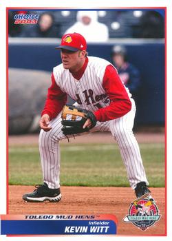 2003 Choice Toledo Mud Hens #22 Kevin Witt Front