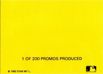 1992 Star Platinum - Promos #NNO Frank Thomas Back