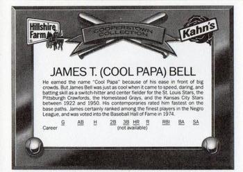 1989 Kahn's/Hillshire Farm Cooperstown Collection #NNO Cool Papa Bell Back
