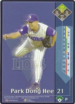 2001 Teleca Samsung Lions Card Game #NNO Dong-Hae Park Front