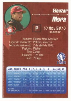 2005 Liga Mexicana de Beisbol #NNO Eleazar Mora Back