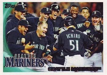 2010 Topps #199 Seattle Mariners Front