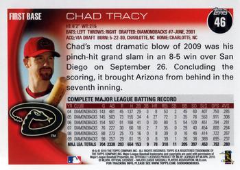 2010 Topps #46 Chad Tracy Back