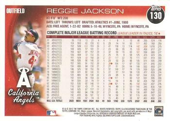 2010 Topps #130 Reggie Jackson Back