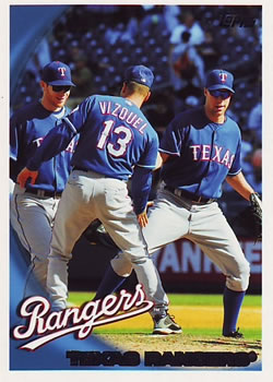 2010 Topps #5 Texas Rangers Front