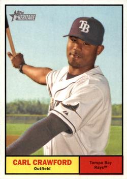 2010 Topps Heritage #289 Carl Crawford Front