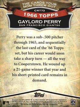 2010 Topps - The Cards Your Mom Threw Out #CMT73 Gaylord Perry Back