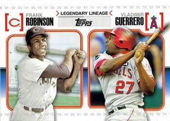 2010 Topps - Legendary Lineage #LL22 Frank Robinson / Vladimir Guerrero Front