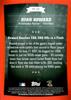 2010 Topps - Peak Performance #PP-32 Ryan Howard Back