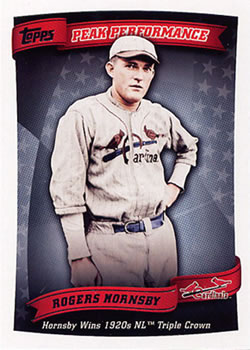 2010 Topps - Peak Performance #PP-46 Rogers Hornsby Front