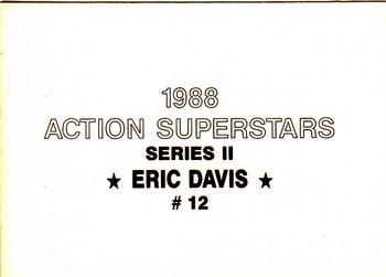 1988 Action Superstars (18 cards, unlicensed) #12 Eric Davis Back