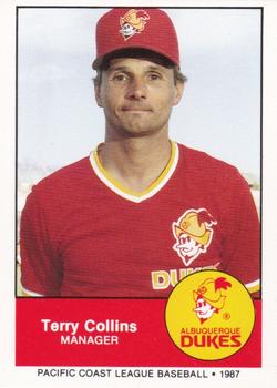 1987 Albuquerque Dukes Police #1 Terry Collins Front