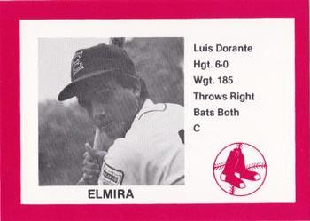 1987 Cain Elmira Pioneers Red #14 Luis Dorante Front