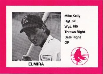 1987 Cain Elmira Pioneers Red #15 Mike Kelly Front