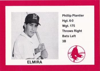 1987 Cain Elmira Pioneers Red #34 Phil Plantier Front