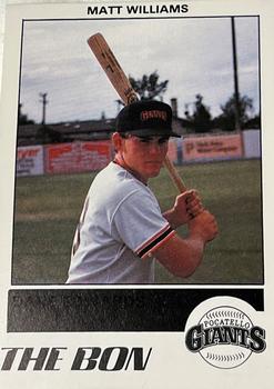 1987 The Bon Pocatello Giants #12 Matt Williams Front