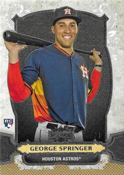 2014 Topps Triple Threads - Gold #86 George Springer Front