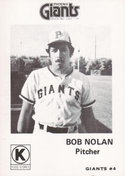 1975 Circle K Phoenix Giants #4 Bob Nolan Front