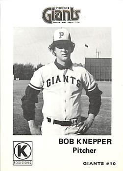 1975 Circle K Phoenix Giants #10 Bob Knepper Front