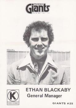 1975 Circle K Phoenix Giants #25 Ethan Blackaby Front