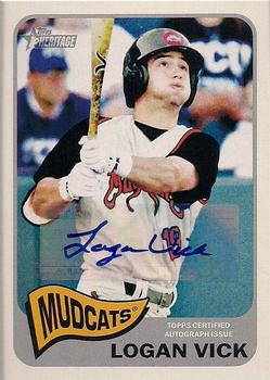 2014 Topps Heritage Minor League - Real One Autographs #ROA-LV Logan Vick Front