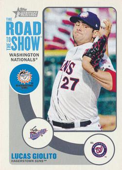 2014 Topps Heritage Minor League - The Road to the Show #RTTS-LG Lucas Giolito Front