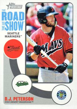 2014 Topps Heritage Minor League - The Road to the Show #RTTS-DP D.J. Peterson Front