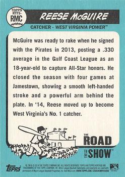 2014 Topps Heritage Minor League - The Road to the Show #RTTS-RMC Reese McGuire Back