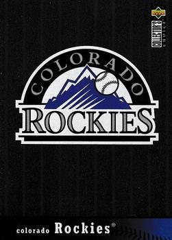 1997 Collector's Choice Colorado Rockies #CR Colorado Rockies Logo Front