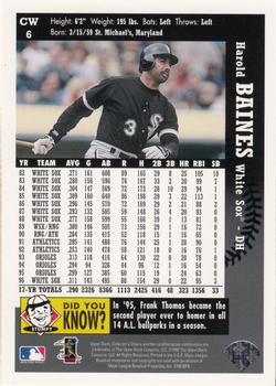 1997 Collector's Choice Chicago White Sox #CW6 Harold Baines Back