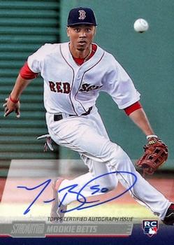 2014 Stadium Club - Autographs #SCA-MBE Mookie Betts Front