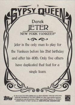 2015 Topps Gypsy Queen #5 Derek Jeter Back