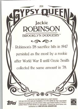2015 Topps Gypsy Queen #301 Jackie Robinson Back