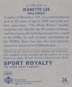 2007 Upper Deck Goudey - Sport Royalty #SR-LE Jeanette Lee Back