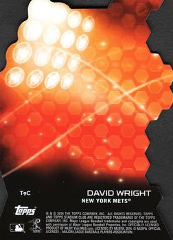 2014 Stadium Club - Triumvirates Luminous #T9C David Wright Back