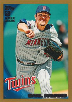 2010 Topps - Gold #635 Carl Pavano Front