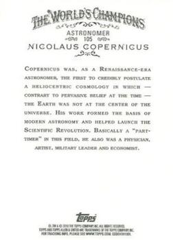 2010 Topps Allen & Ginter #105 Nicolaus Copernicus Back