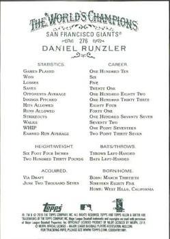 2010 Topps Allen & Ginter #276 Daniel Runzler Back