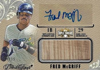 2014 Topps Triple Threads - Unity Autograph Jumbo Relic #UAJR-FM Fred McGriff Front