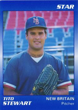 1989 Star New Britain Red Sox - Platinum #5 Tito Stewart Front