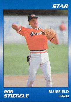 1989 Star Bluefield Orioles - Platinum #22 Rob Stiegele Front