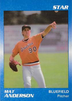1989 Star Bluefield Orioles - Platinum #26 Matt Anderson Front
