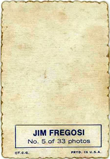 1969 Topps - Deckle #5 Jim Fregosi   Back
