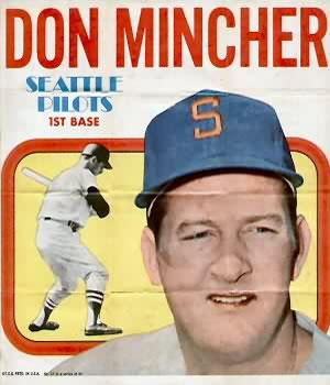 1970 Topps - Posters #17 Don Mincher Front