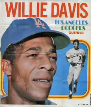 1970 Topps - Posters #3 Willie Davis Front