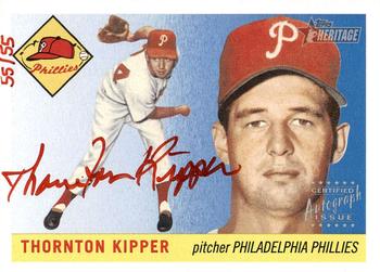 2004 Topps Heritage - Real One Autographs Red Ink #RO-TK Thornton Kipper Front