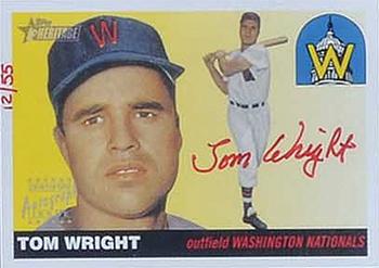 2004 Topps Heritage - Real One Autographs Red Ink #RO-TW Tom Wright Front
