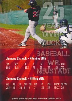 2012 Wiener Neustadt Diving Ducks #NNO Clemens Cichocki Back