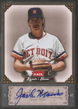 2006 Fleer Greats of the Game - Autographs #49 Jack Morris Front