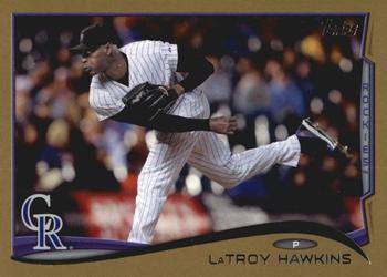 2014 Topps Update - Gold #US-64 LaTroy Hawkins Front